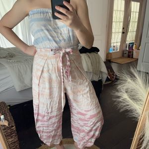 Ocean Drive Tie Dye Cropped Jumpsuit